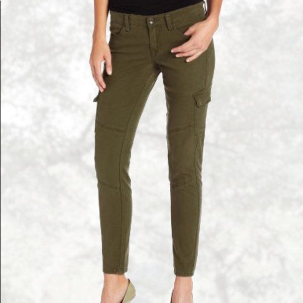 Lucky brand army green pants Charlie super skinny